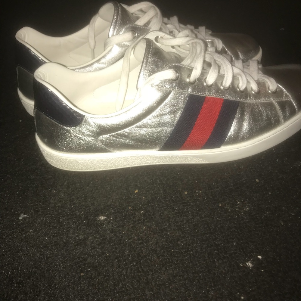 Metsllic Gucci Aces